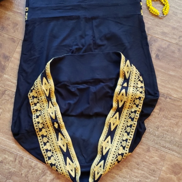 INC little black and yellow dress - Picture 7 of 8